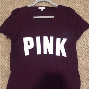 PINK Super Soft V-Neck Tee